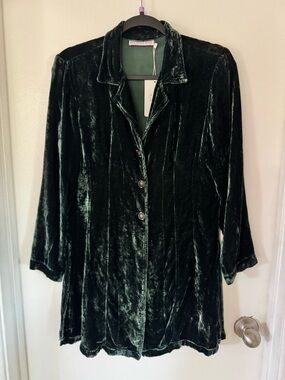 Emerald Velvet Duster // Marrika Nakk